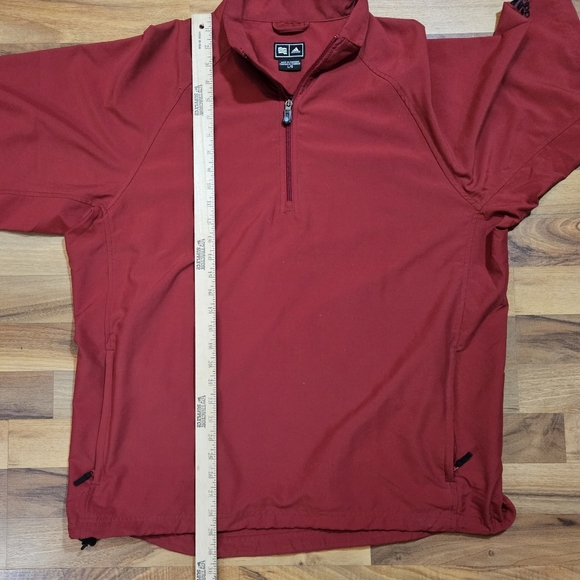 Adidas Climacool Performance Red Pullover Short Sleeve Large - Picture 9 of 11